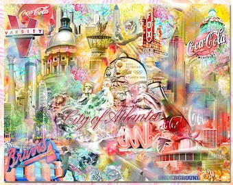 City of Atlanta, an Artistic Collage