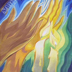 Candles And Hands