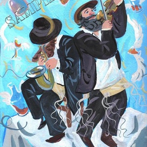 Kleizmer Music Print Wall Art Decor Judaica Chassid