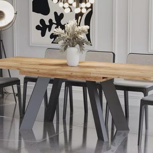 Esstisch COMO 130-210 cm Eiche/MDF Esszimmertisch ausziehbar erweiterbar Küchentisch