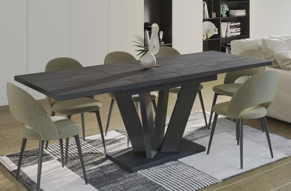 Dining table ALEX 130-210 cm oak/MDF dining room table extendable kitchen table