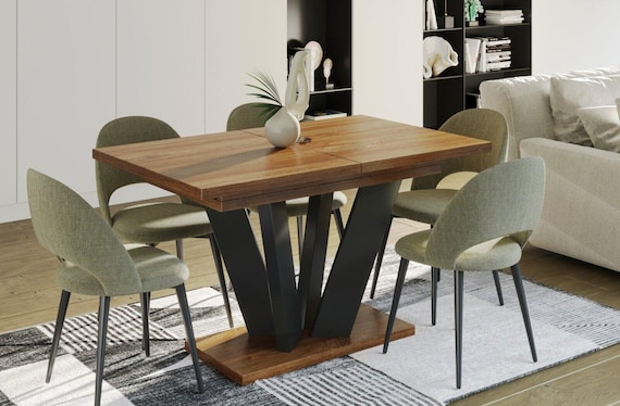 Dining table ALEX 130-210 cm Stirling oak / MDF dining room table extendable expandable kitchen table