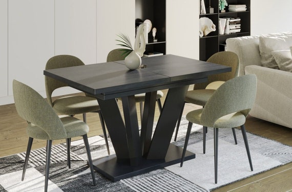 Dining table ALEX 130-210 cm oak/MDF dining room table extendable expandable kitchen table