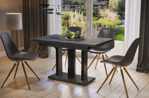 Dining table APPIA 130-170 cm oak/MDF dining room table extendable expandable kitchen table