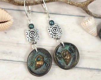 Sea shell earrings #3 (Traveler's collection)