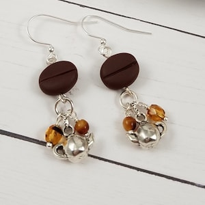 Coffee Beans & teapot Earrings for coffee lovers #5 Great gift!