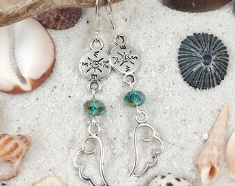 Vacation on a beach earrings #1- Cloud wings - Traveler's collection