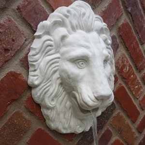 Lion tête Murale décoration Fer Sculpture Fountain