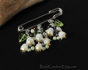Lily of the valley spring pin
