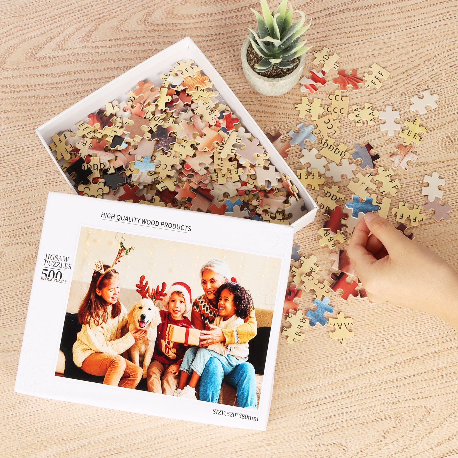 Casse-tête photo personnalisé de 1 500 pièces : casse-tête personnalisé