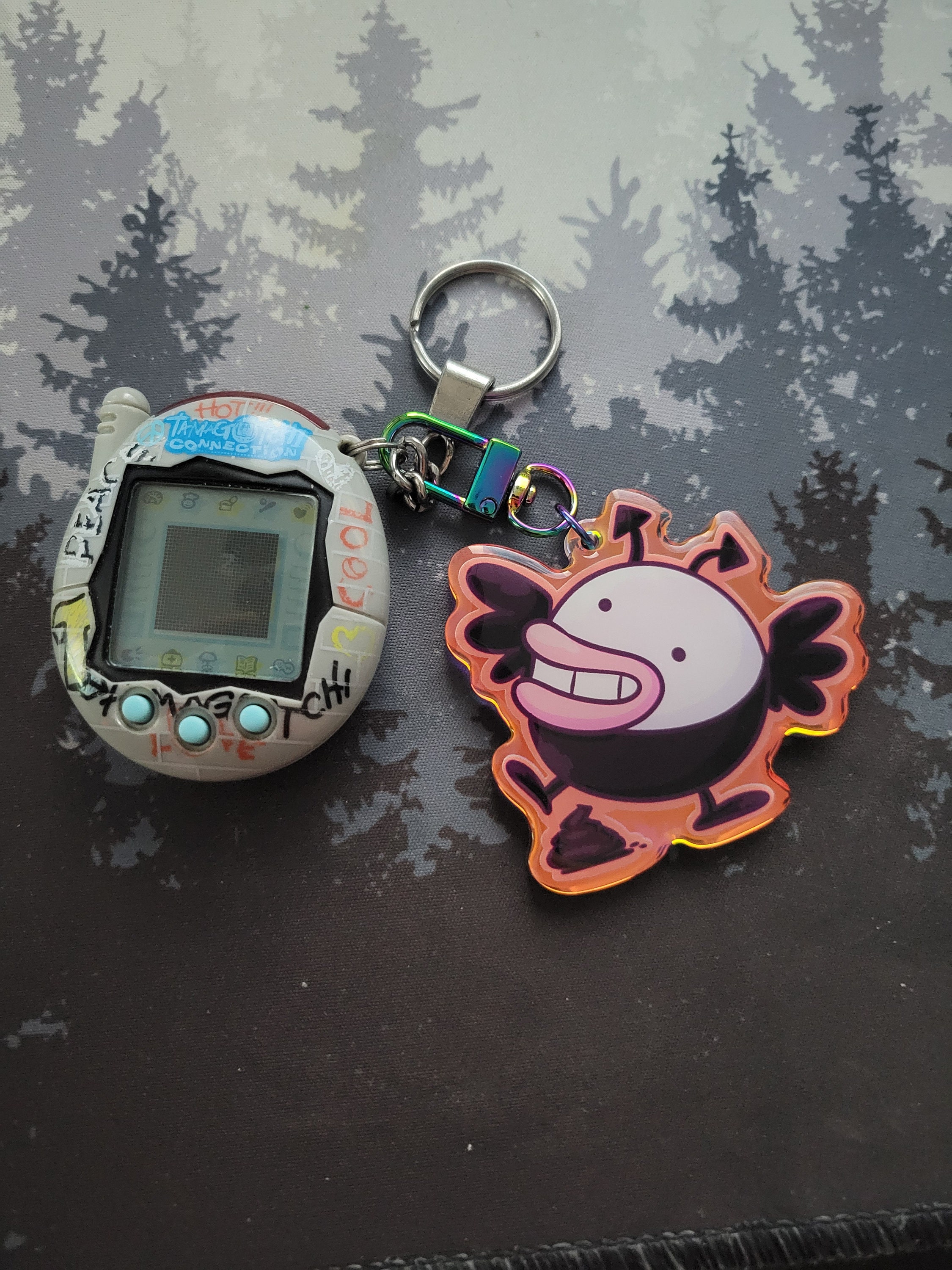 キーホルダー・アクリルキーホルダー Tamagotchi Charm Hook (PWP) Tamagotchi - Devilgotchi Acrylic Charm (deviltchi / Devil