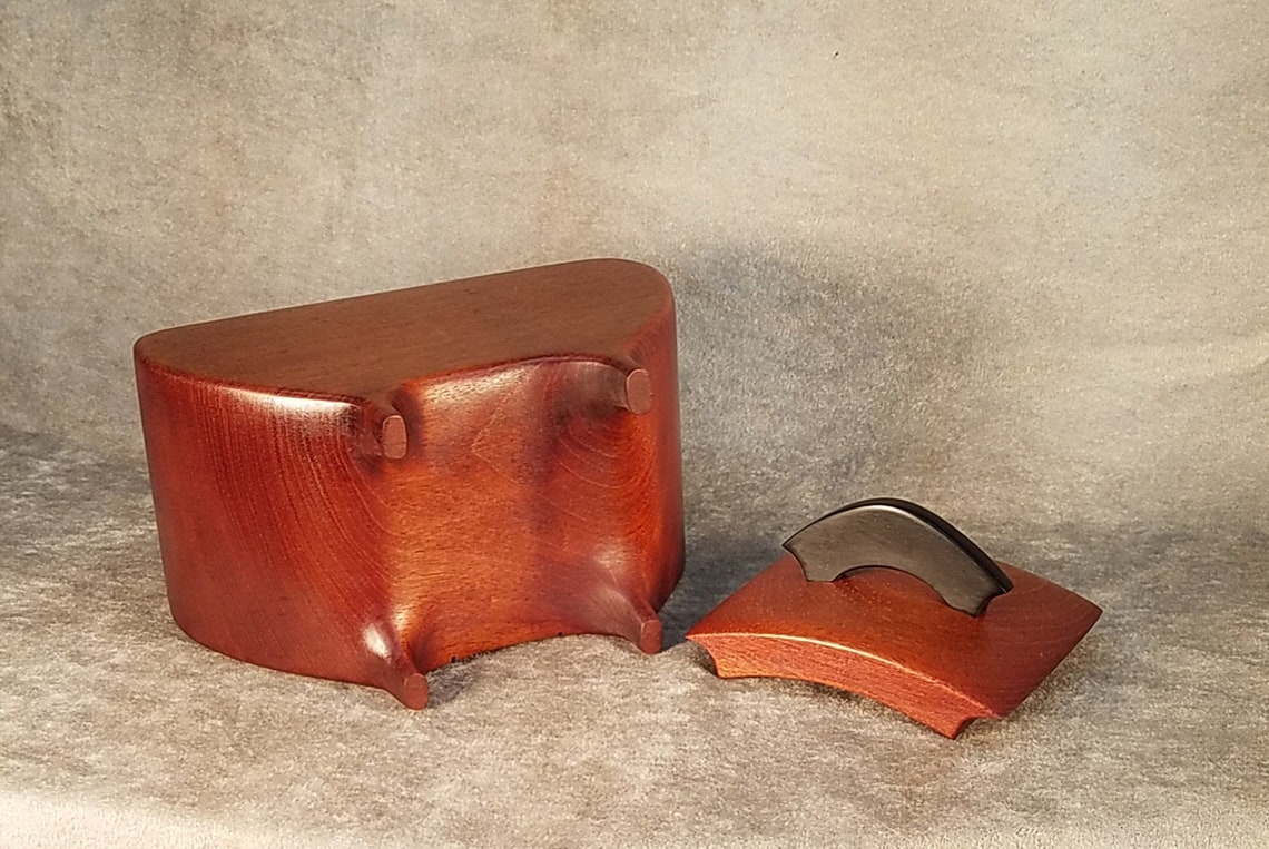 Embarcación tapada pequeña urna Honduras Caoba con | Etsy