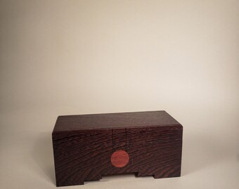 Keepsake Box/ Stash Box/Wooden Box/Dark African Wenge