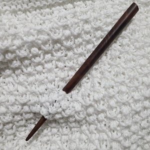 Hair Stick Bun Holder Claro Walnut 6 1/4&quot; Hand Shaped