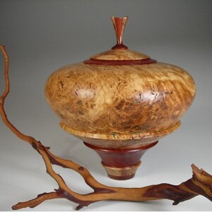 Woodturned  Australian Eucalyptus Burl Vessel by Mo Sewelson