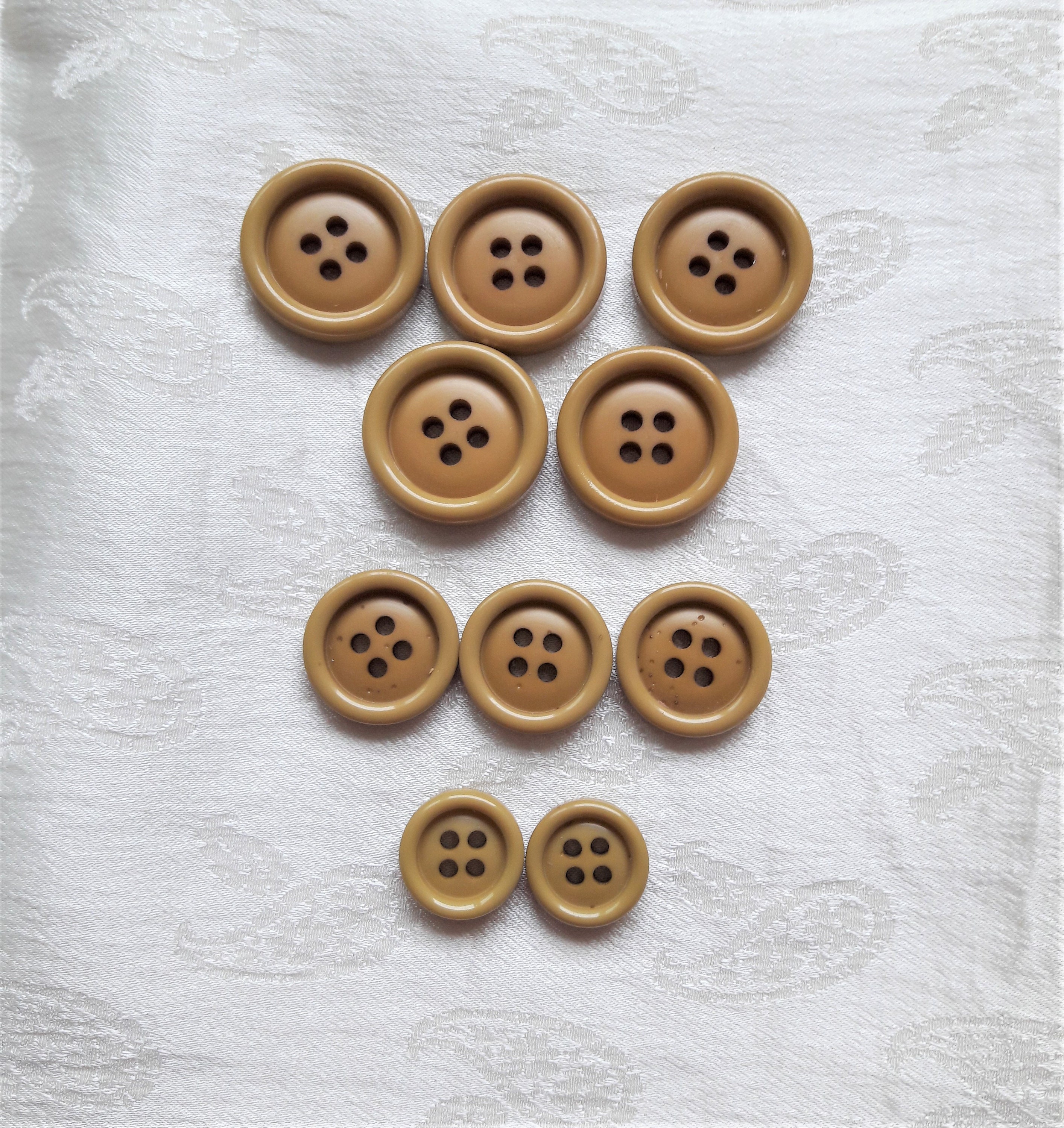 Small Yellow Button Yellow Buttons Sewing Buttons 3/8 10mm Sewing Button 2  Hole Sewing Buttons 