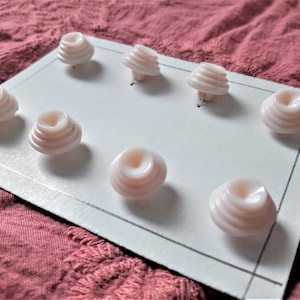 blassrosa Glasknopf Karte, 8er-Set, 12 mm, undurchsichtiges Pastellrosa, Damenbluse oder Strickjacke, Baby-Mädchen-Kleidung, österreichischer Kristall