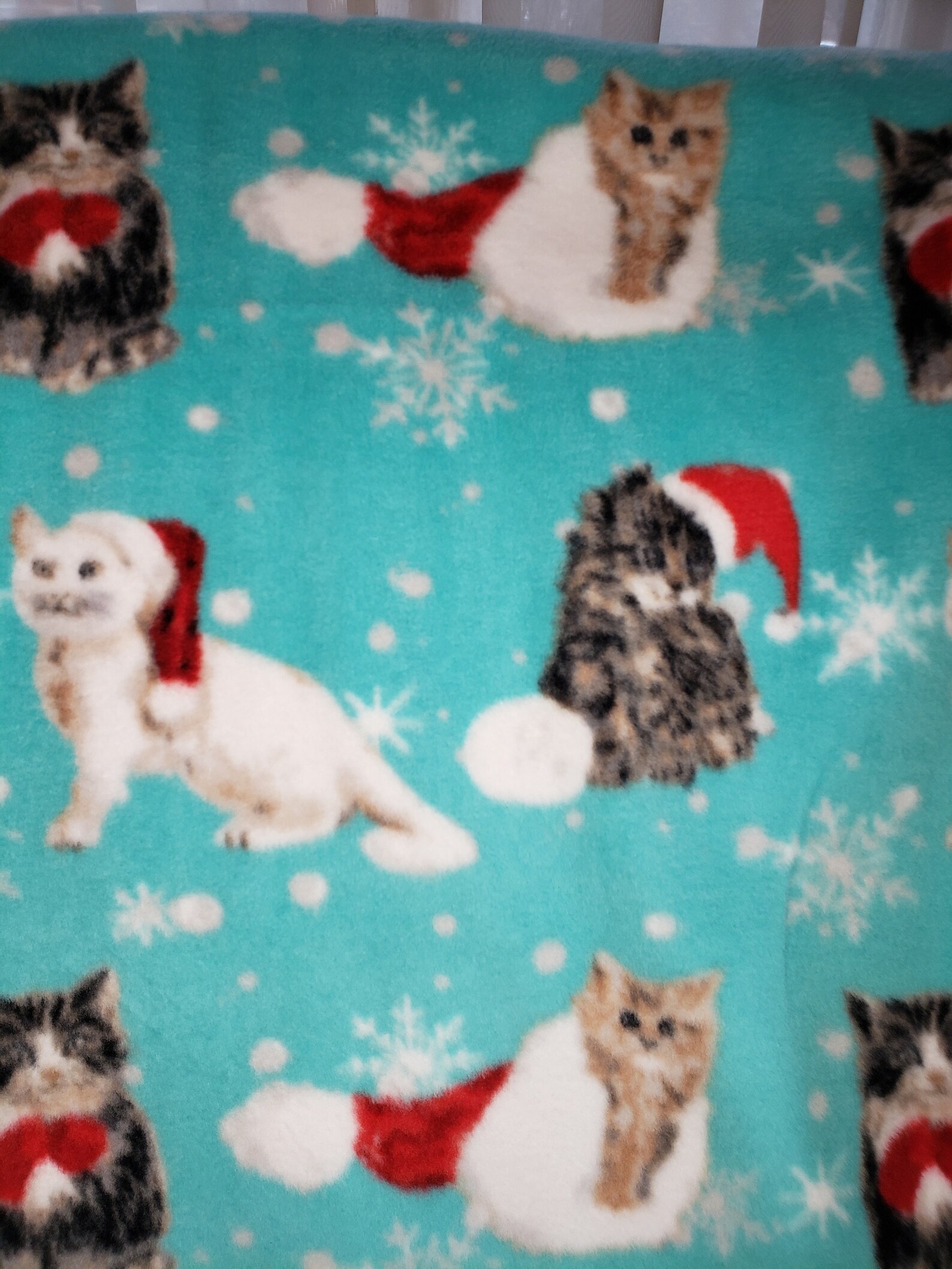 Christmas Cats, Cat Blanket, Pet Blanket, Lap Blanket, Furniture Throw