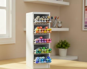 Copic Marker Organizer: Handcrafted Desk & Craft Storage
