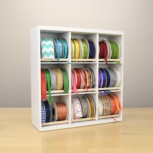 Ribbon Spool Organizer, Compact holds 3.25&quot; Spools