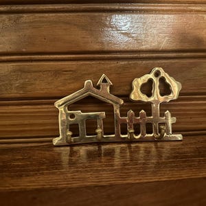Vintage Mid Century Brass Key Holder - Etsy