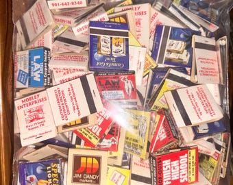 Bag of vintage match books
