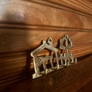 Vintage Mid Century Brass Key Holder - Etsy