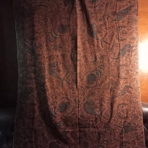 Traditional Batik Sogan tulis indonesian Art fabric with sign prodjoatmoko Dawoeng 38 solo | Hand drawn | vintage classic Artisan fabric