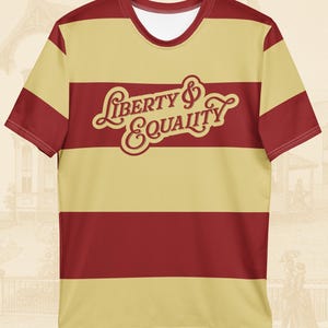 Whiskey Rebellion Liberty & Equality Striped Flag T-Shirt