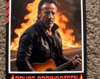 Bruce Springsteen Short Print 50 Custom Card  Fire