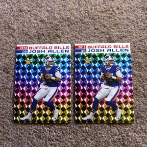 Josh Allen Custom Rookie Zwei Kartenlot Buffalo Bills