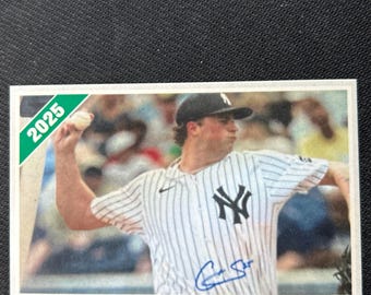 Impresión corta de Cam Schlittler. Solo 3 copias. Versión verde, 2025. Tarjeta de novato autógrafa personalizada de los Yankees de Nueva York.