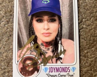 JDYMONDS Authentic Autographed Artist Hip Hop Trading Card