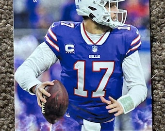 Lote de 50 tarjetas personalizadas de Josh Allen 2022, Buffalo Bills