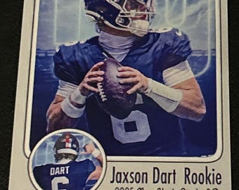 Jaxson Dart 50 Custom Rookie Karten Lot der New York Giants Quarterback