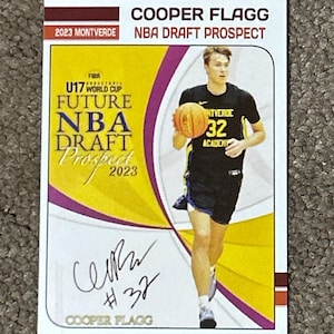 Cooper Flagg Short Print 50 selbst gestaltete Rookie Karte 2023 NBA Draft ProSpect