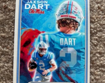 Jaxson Dart Short Print 50 Custom Rookie Card New York Giants