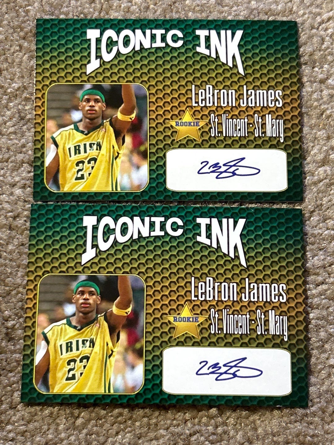 Lebron James Iconic Ink Two Card Rookie Lot - Etsy