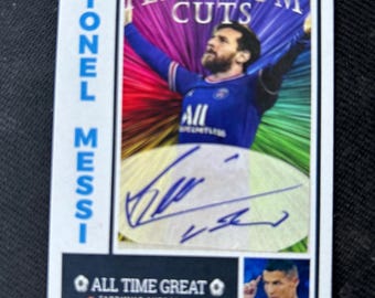 メッシ直筆サイン入り RP サッカーカード（フットボール） - Etsy 日本