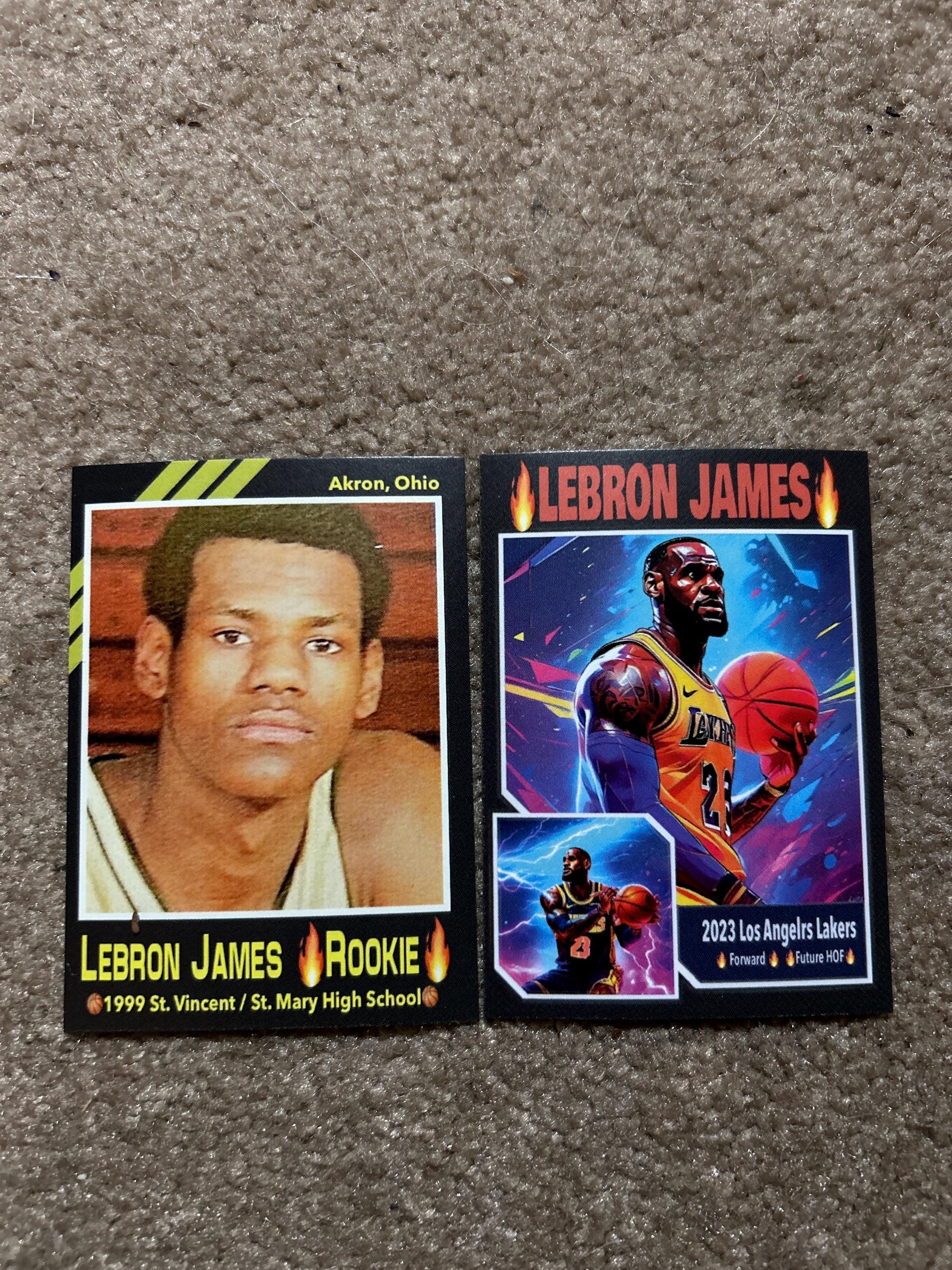lebron james topps rookie reprint