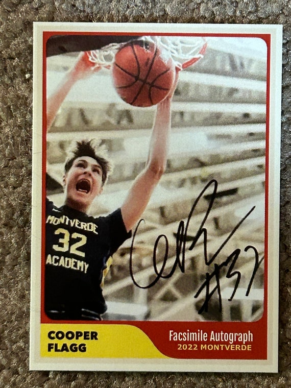 Cooper Flagg Short Print 50 Custom Rookie Card Montverde Academy