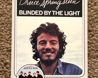 Bruce Springsteen Short Print 50 Custom Card  Blinded By The Light