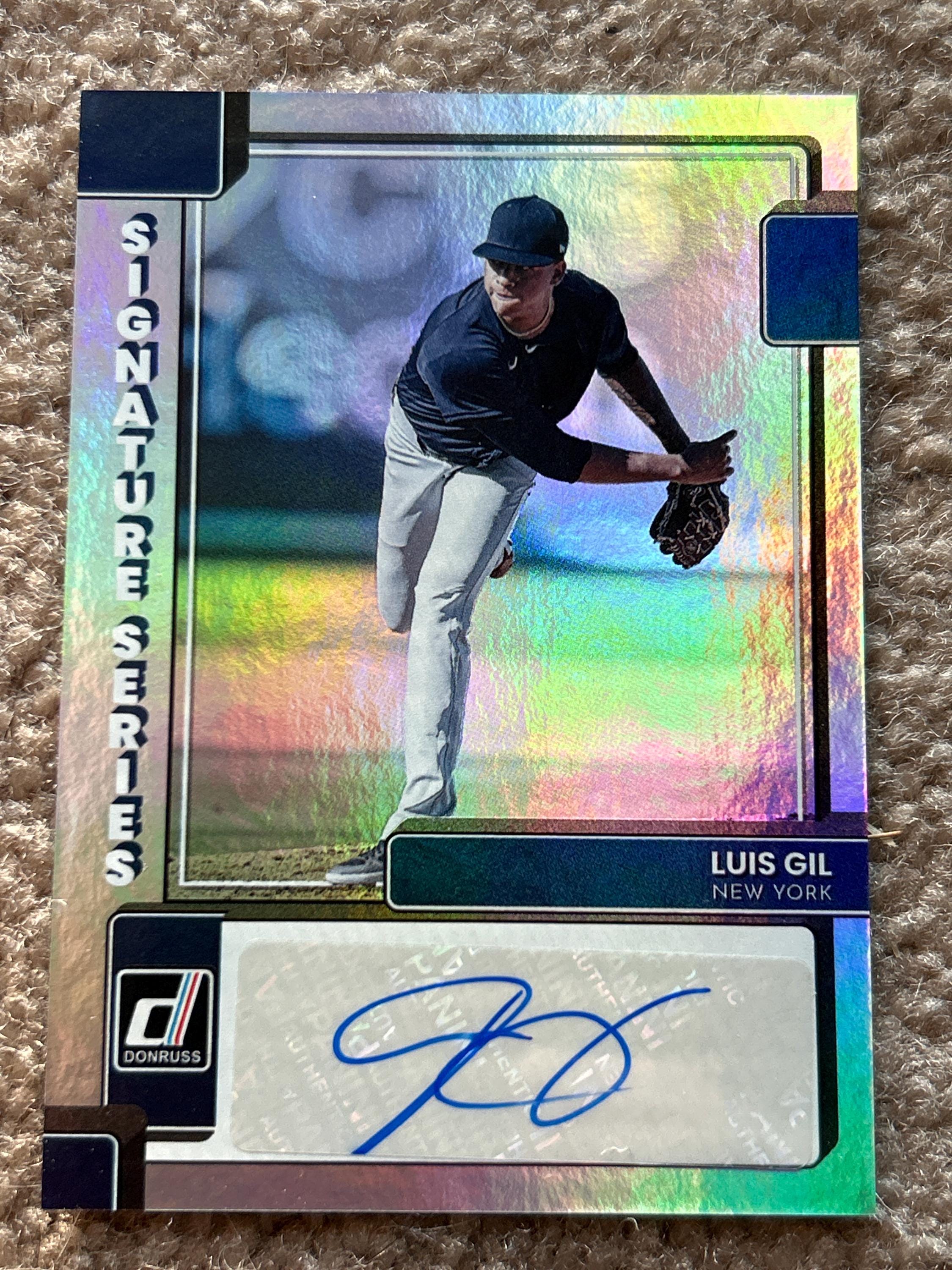 ヤンキース ルイス・ ギル 直筆サインカード ① luis gil auto 299枚 