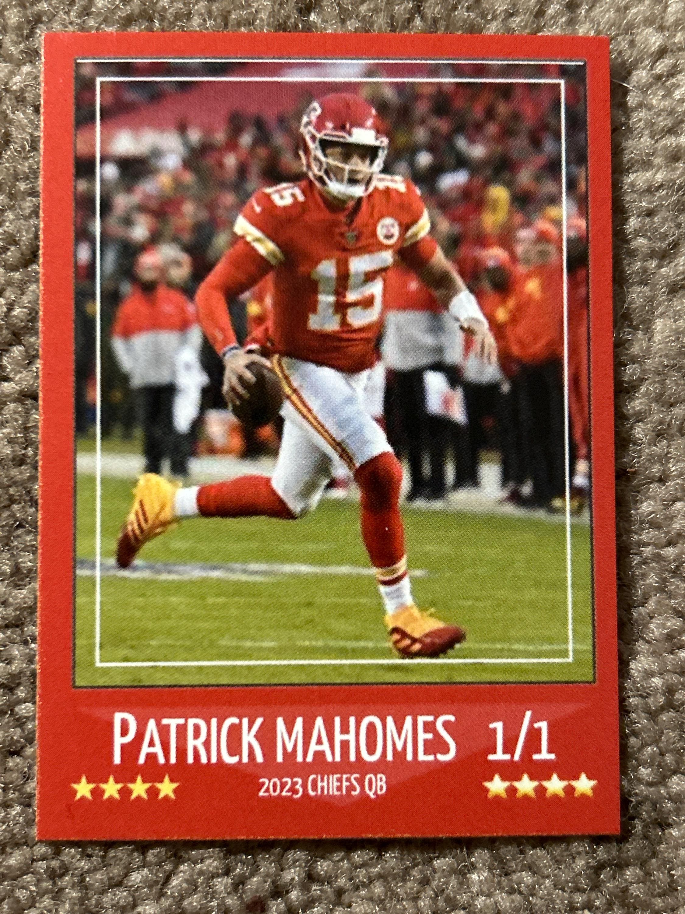 1/1 Mahomes Card - Etsy 1/1 Mahomes Card - Etsy
