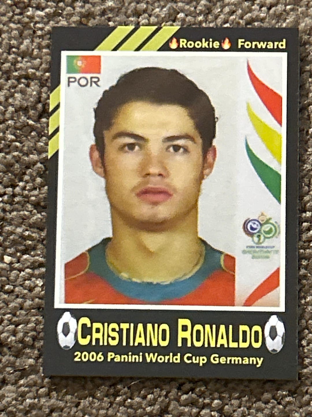 Cristiano Ronaldo Short Print 50 2006 Panini World Cup Germany