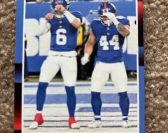 Jaxson Dart Short Print 50 Custom Rookie Card New York Giants