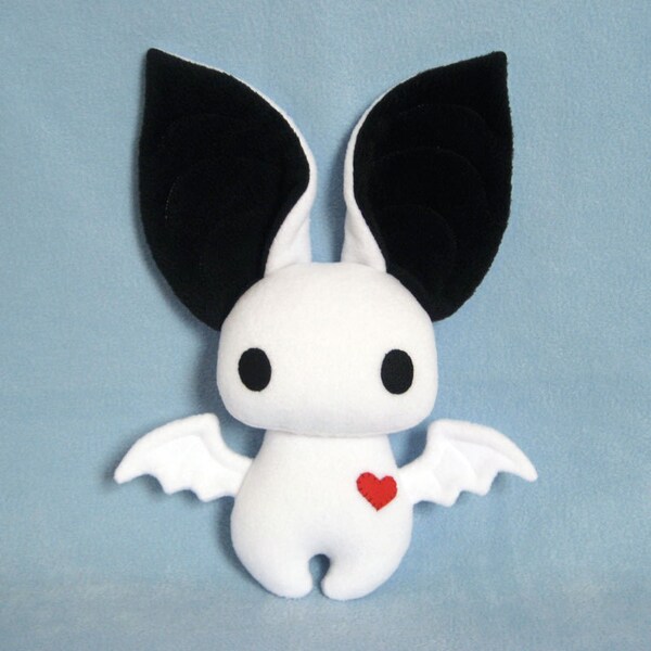 Dexter the Bat in White and Black