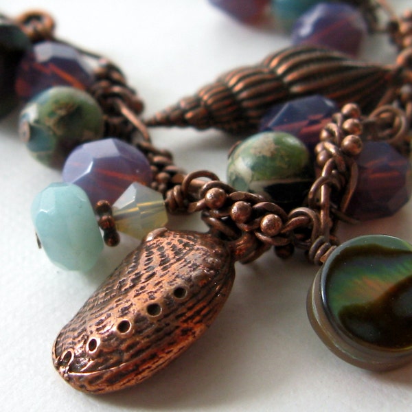On Sale - Siren's Song - mermaid inspired beaded bracelet by South Wind Design