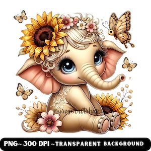 12 PNG Adorable Elephant Clipart Sublimation Design,Instant Digital Download Mugs Tshirt Tote Bags Personal Gift and Commercial Use Crafts