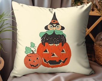 Halloween Eule Kürbis Kissen Dekor, Herbst Kürbis Kissen gruselige niedlichen Herbst Kissen Halloween Halloween Dekor Indoor Herbst Dekor